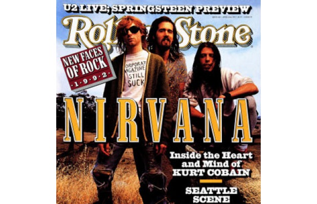 Corporate Magazines Still Suck as worn by Kurt Cobain on the cover of the Rolling Stone magazine. PYGear.com