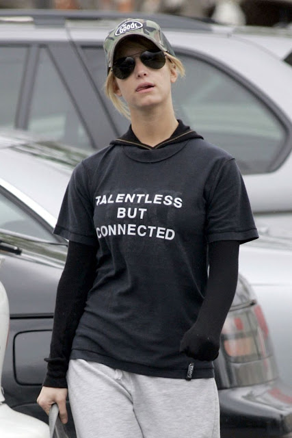 'Talentless But Connected' as worn by Jessica Simpson. PYGOD.COM