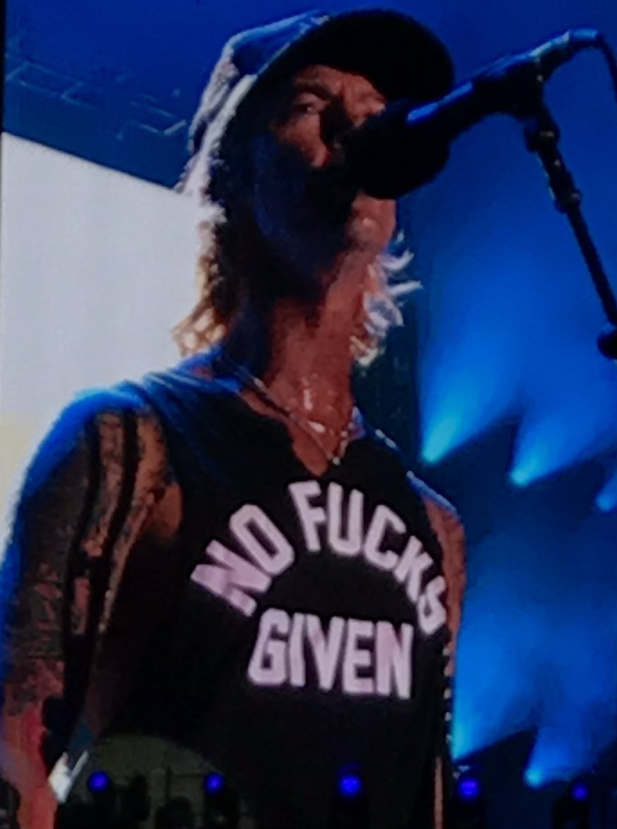 Duff McKagan wore a NO FUCKS GIVEN shirt. PYGear.com