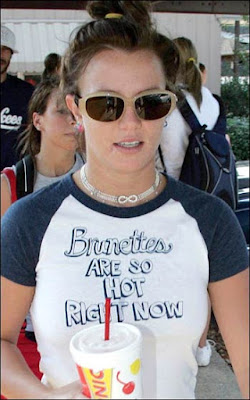 Britney Spear tee Brunettes Are So Hot Right Now. PYGear.com
