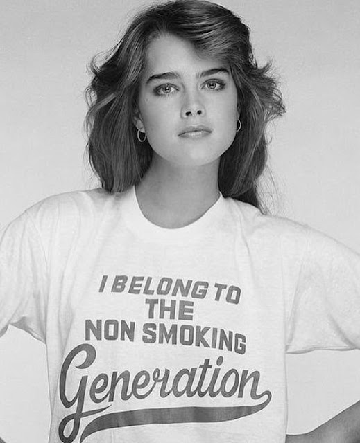 I Belong to the Non Smoking Generation shirt as worn by Brooke Shields.  PYGear.com