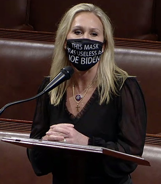 This Mask Is As Useless as Joe Biden Rep. Marjorie Taylor Greene. PYGear.com