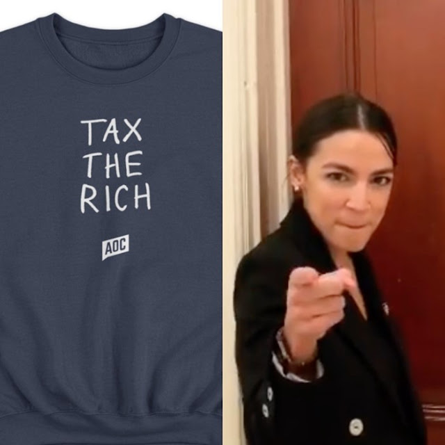 Tax The Rich shirt AOC Alexandria Ocasio-Cortez. PYGear.com