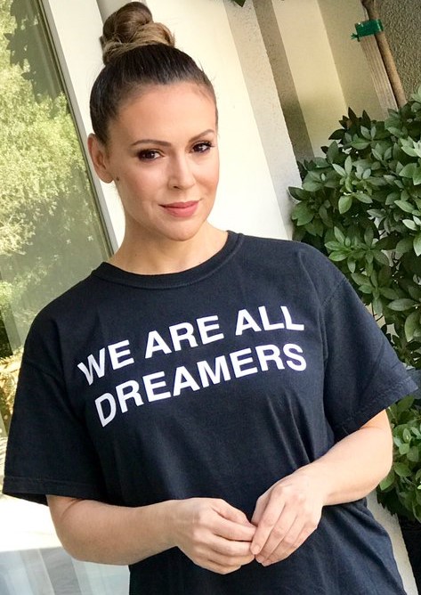 Alissa Milano We Are All Dreamers shirt. PYGear.com