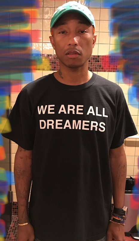 Pharrell We Are All Dreamers shirt. PYGear.com