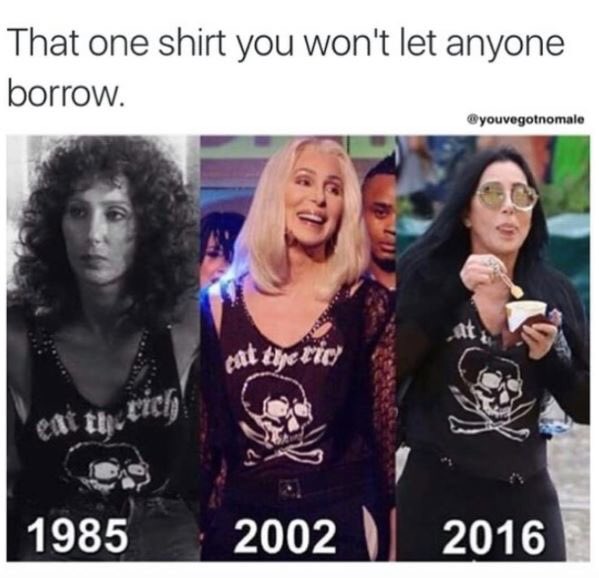 Eat The Rich Cher shirt. PYGear.com