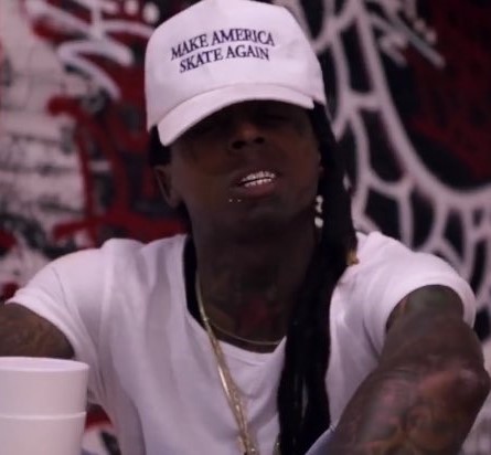 Make America Skate Again Lil Wayne MAGA spoof hat. PYGear.com