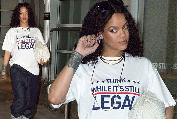 Think While It's Still Legal Rihanna shirt. PYGear.com