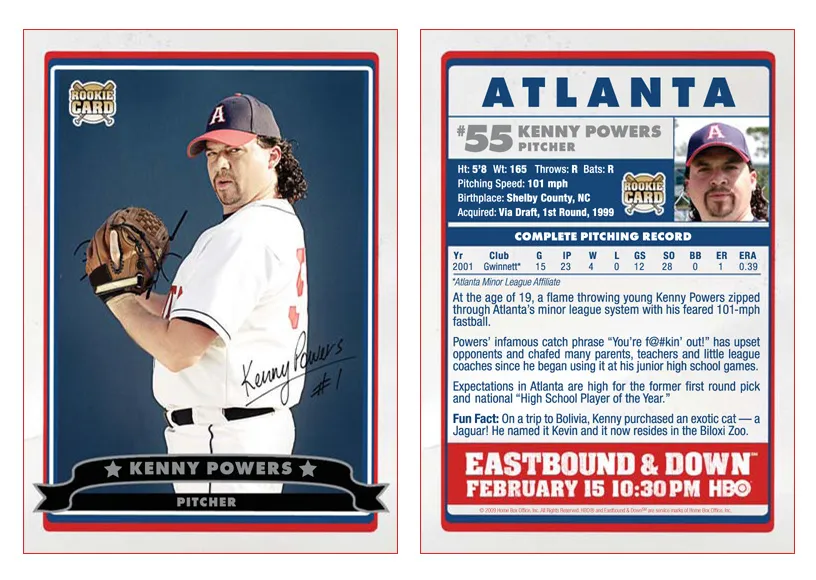 Kenny Powers rookie card. PYGear.com