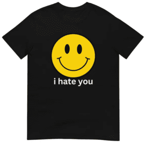 I HATE YOU Smiley T-Shirt Kristen Stewart. PYGear.com
