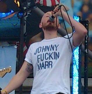 Johnny Fuckin Marr t-shirt as worn by Chris Haddon of The Minx. PYGear.com