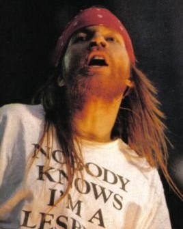 Axl Rose - Nobody Knows I'm A Lesbian t-shirt. PYGear.com