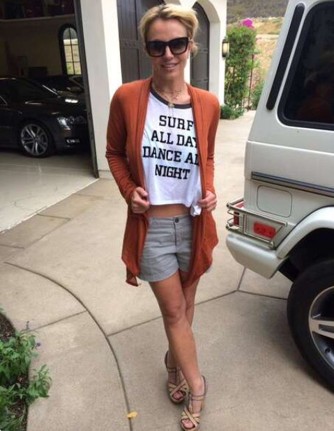 Britney Spears Surf All Day Dance All Night crop top shirt. PYGear.com