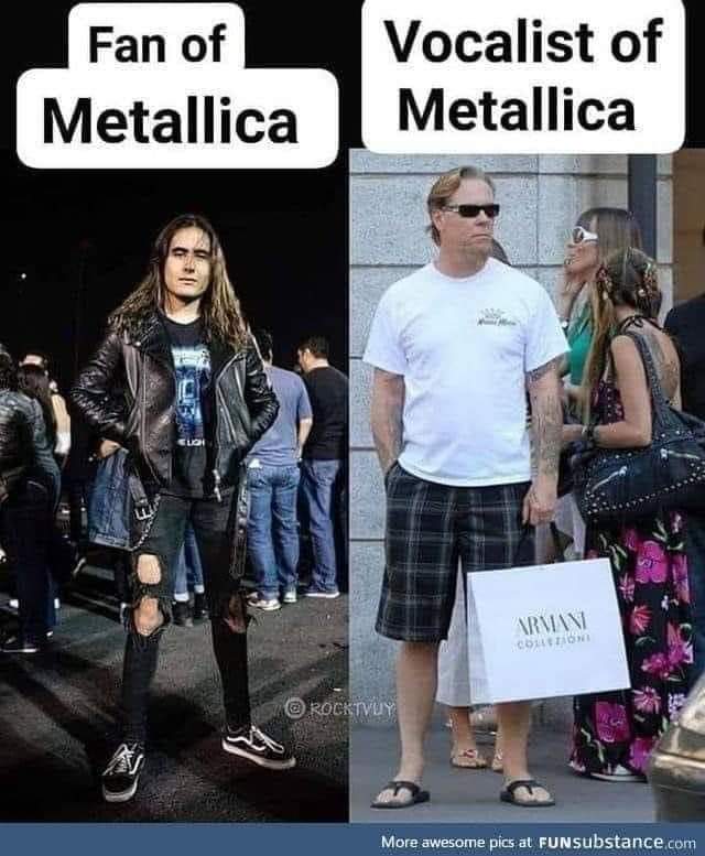 James Hetfield old fart look. PYGear.com