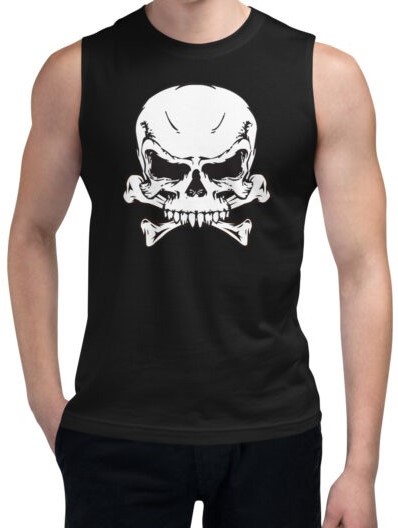 Skull head muscle shirt. PYGear.com