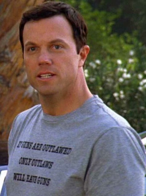 If Guns Are Outlawed Only Outlaws Will Have Guns-t-shirt as seen in Chuck tv show. PYGear.com