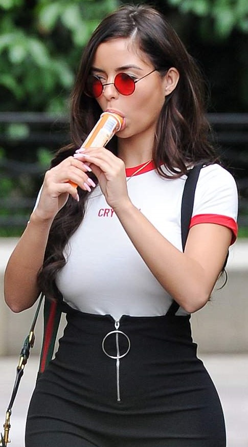 Demi Rose sucking a...