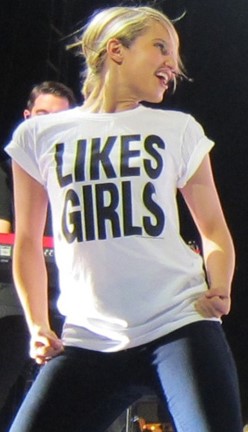 Dianna Agron LIKES girls t-shirt Glee