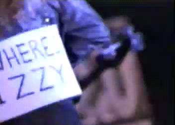 Where's Izzy sign Guns N Roses Don't Cry video GIF