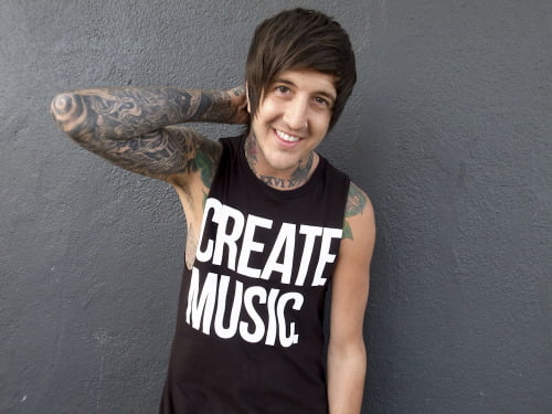 CREATE MUSIC shirt worn by Austin Carlile of Mice & Men