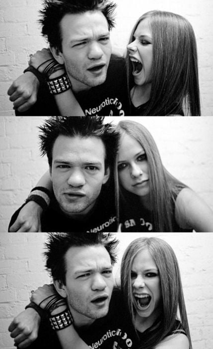 'Compulsive Neurotic Anti-Social Manic-Depressive Paranoid but Basically Happy' T-Shirt Deryck Whibley Sum 41 Avril Lavigne