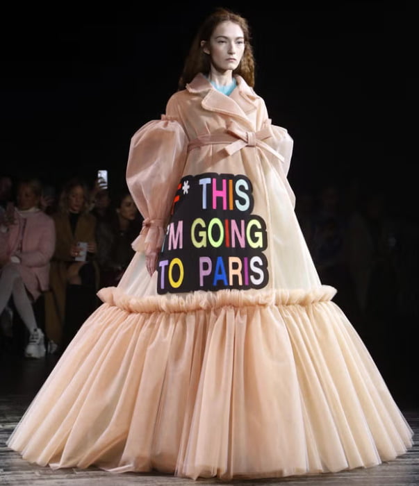 F This I'm Going To Paris evening grown turned into meme t-shirt