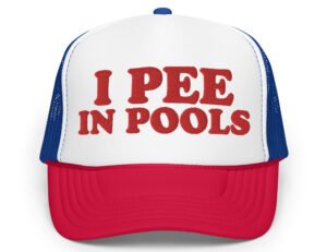 I Pee In Pools vintage trucker hat