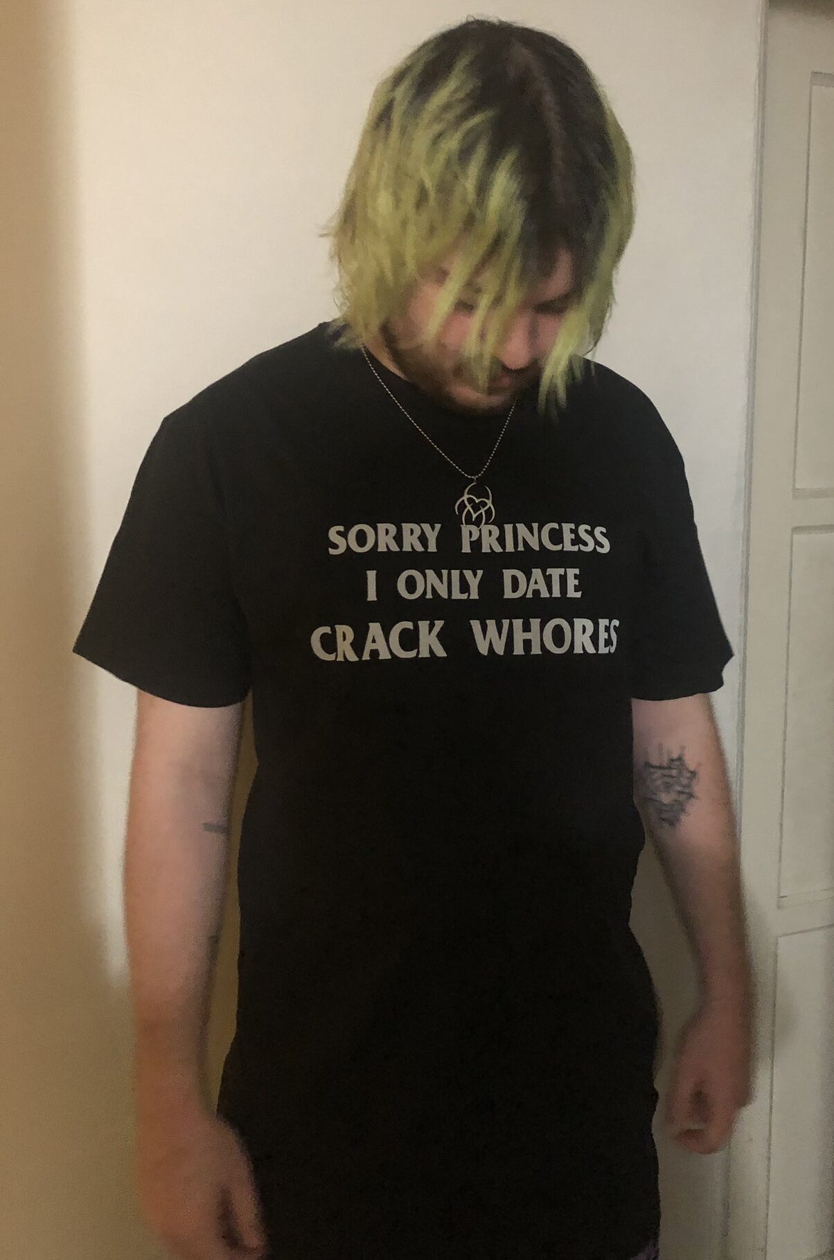 Lil Aaron sorry princess i only date crack whores shirt - crack whores hit dm