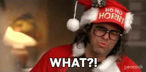 What Frank Rossitano Ho Ho Horny hat Ludachristmas GIF