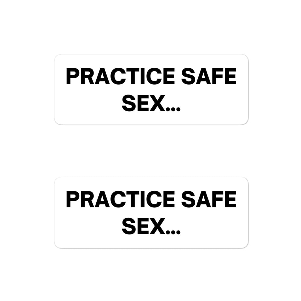 Practice Safe Sex Sticker Pack 0168