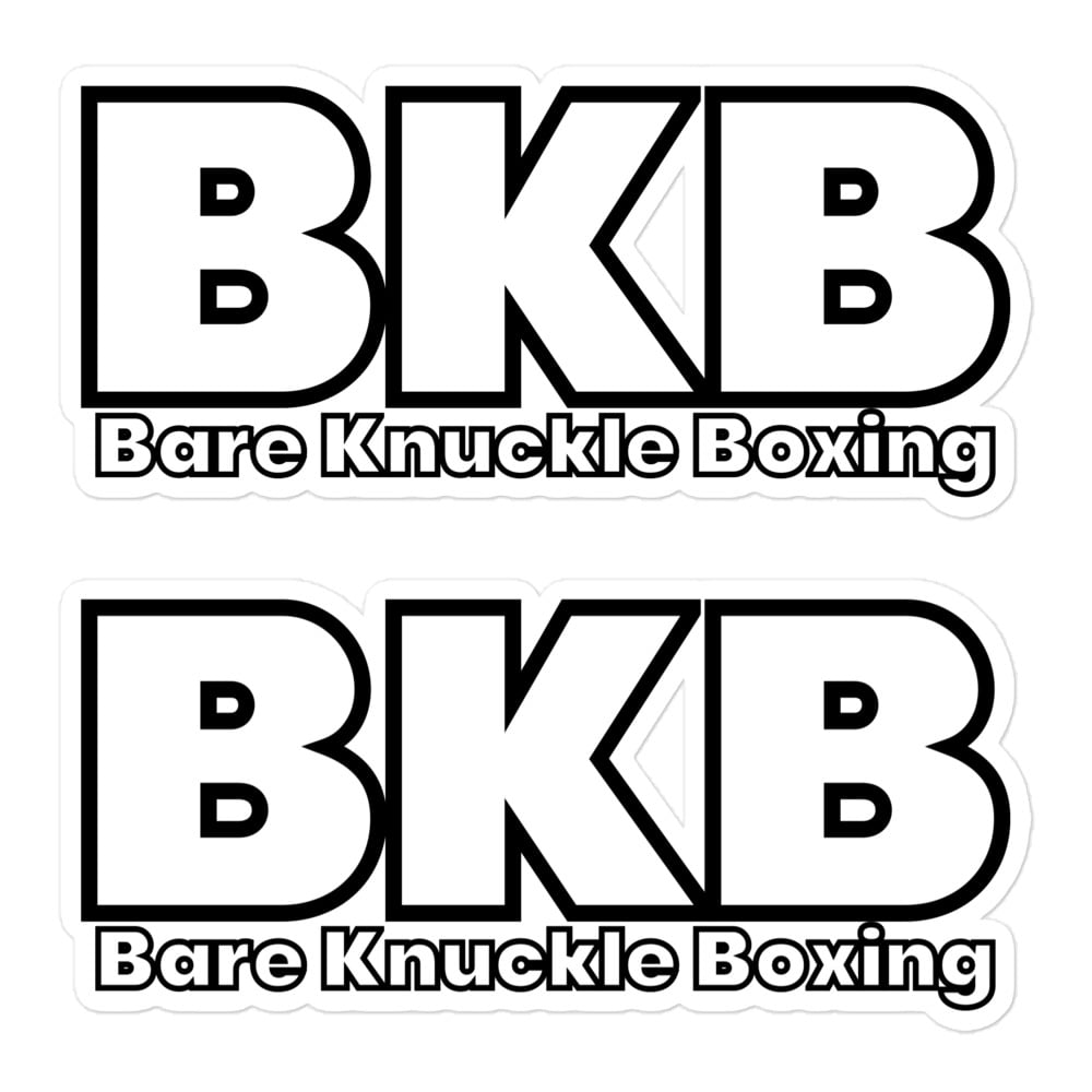 BKB Bare Knuckle Boxing - BKB Logo PG Version Sticker Pack - PYGear.com