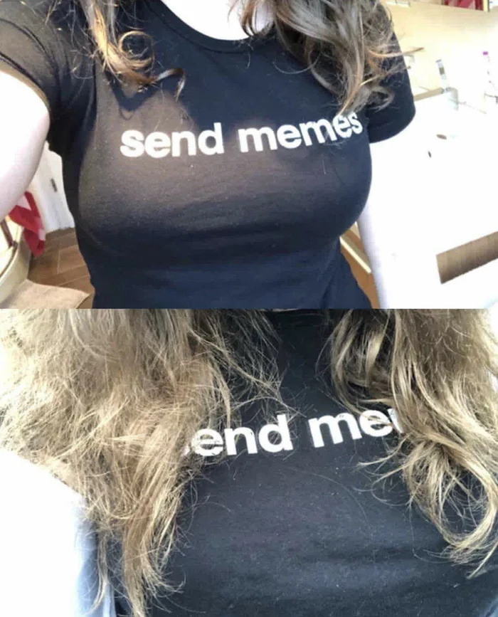 Send Memes End Me boobs tee