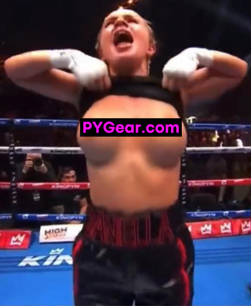 Boxer Daniella Hemsley Flashing Boobs after boxing match