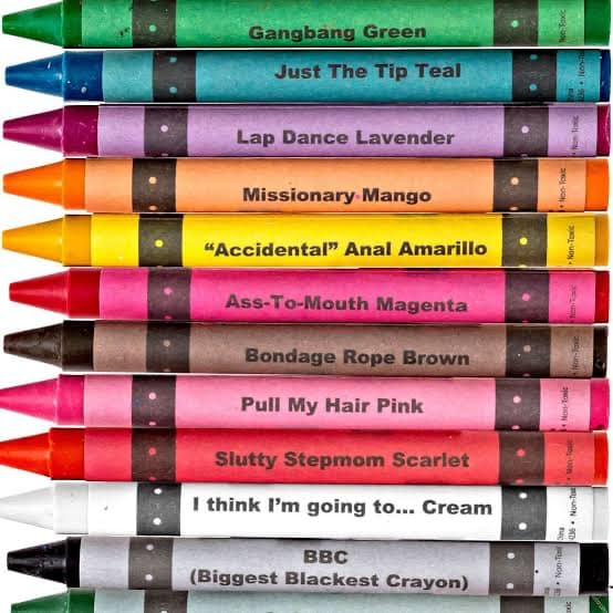 Off-brand explicit crayola crayon
