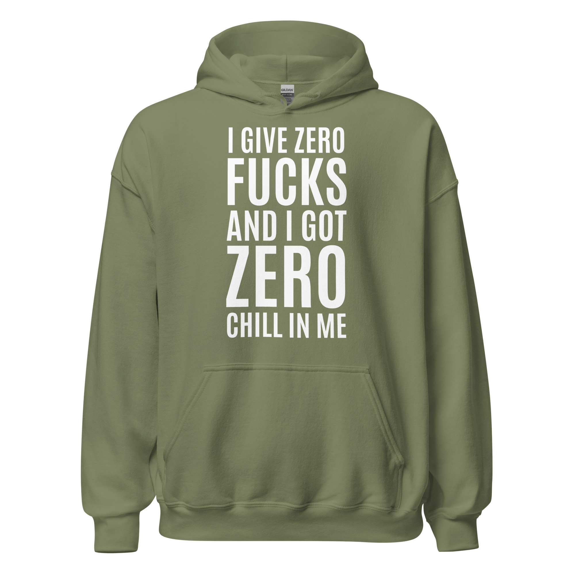 I give zero f and i got zero chill in me clearance pullover