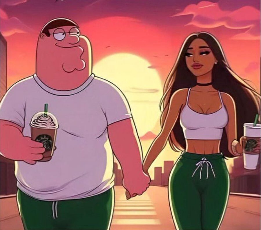Peter Griffin golddigger meme