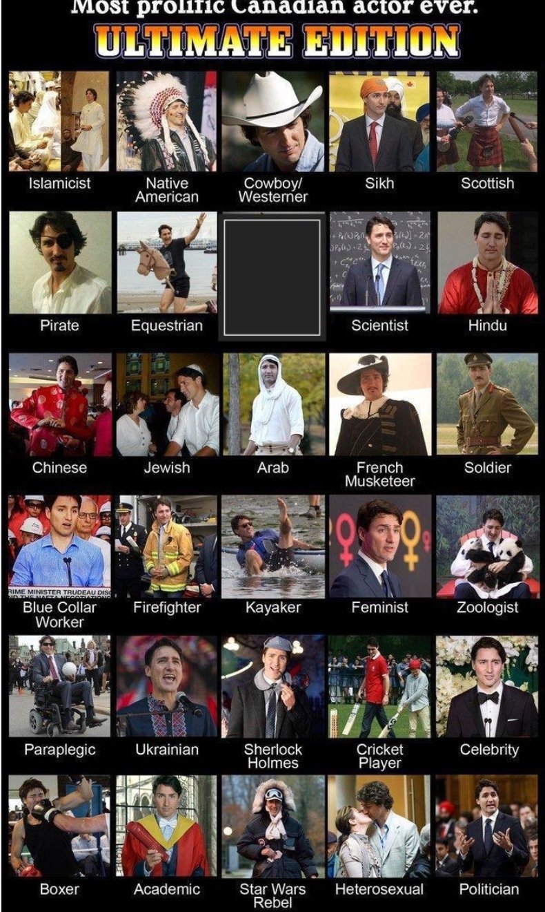 Justin Trudeau Master of Disguise