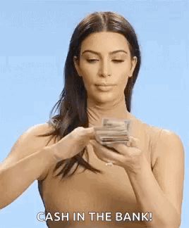 Money rain Kim Kardashian GIF