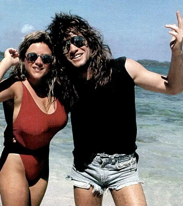 Samantha Fox and Jon Bon Jovi 1986