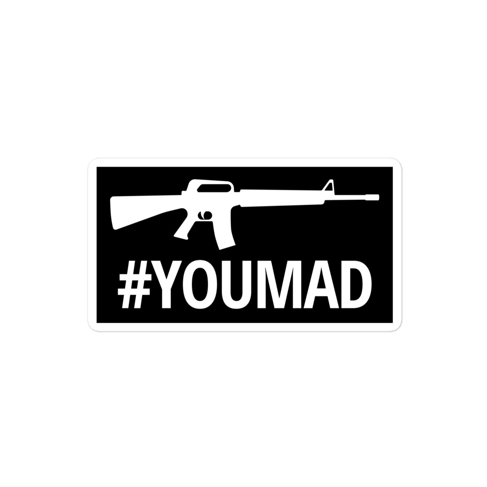 Machine Gun #YOUMAD Sticker - PYGear.com