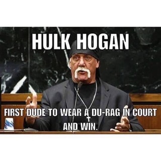 HULK HOGAN is the first dude to wear a du-rag in court and win. PYGEAR.COM
