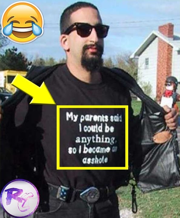 'My parents said I could be anything, so I became an asshole.' t-shirt on sale on PYGOD.COM
