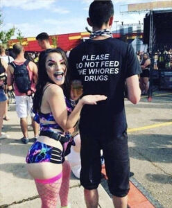 Please Do Not Feed The Whores Drugs T-Shirt