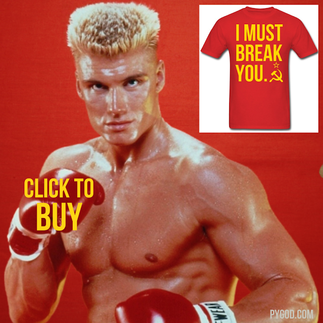 Ivan Drago 'I MUST BREAK YOU' T-Shirt.  PYGear.com