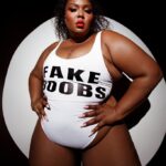 Lizzo FAKE BOOBS one-piece