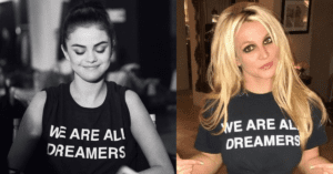 We Are All Dreamers shirts as worn by Selena Gomez & Britney Spears. PYGear.com