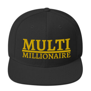 MULTI Millionaire (GOLD) 3D Puff Embroidered Hat