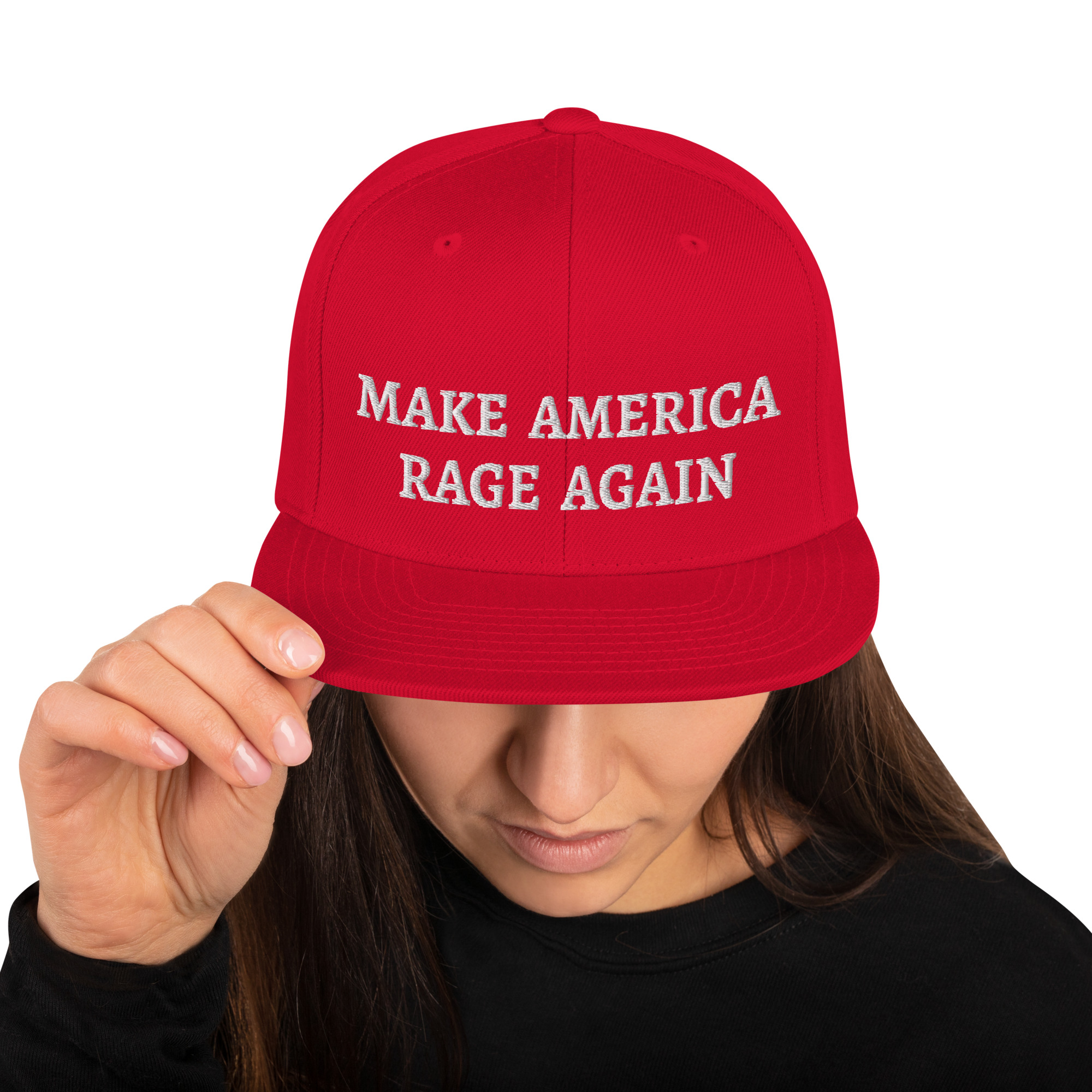 Make America Rage Again Flat Brim Hat - Image 3