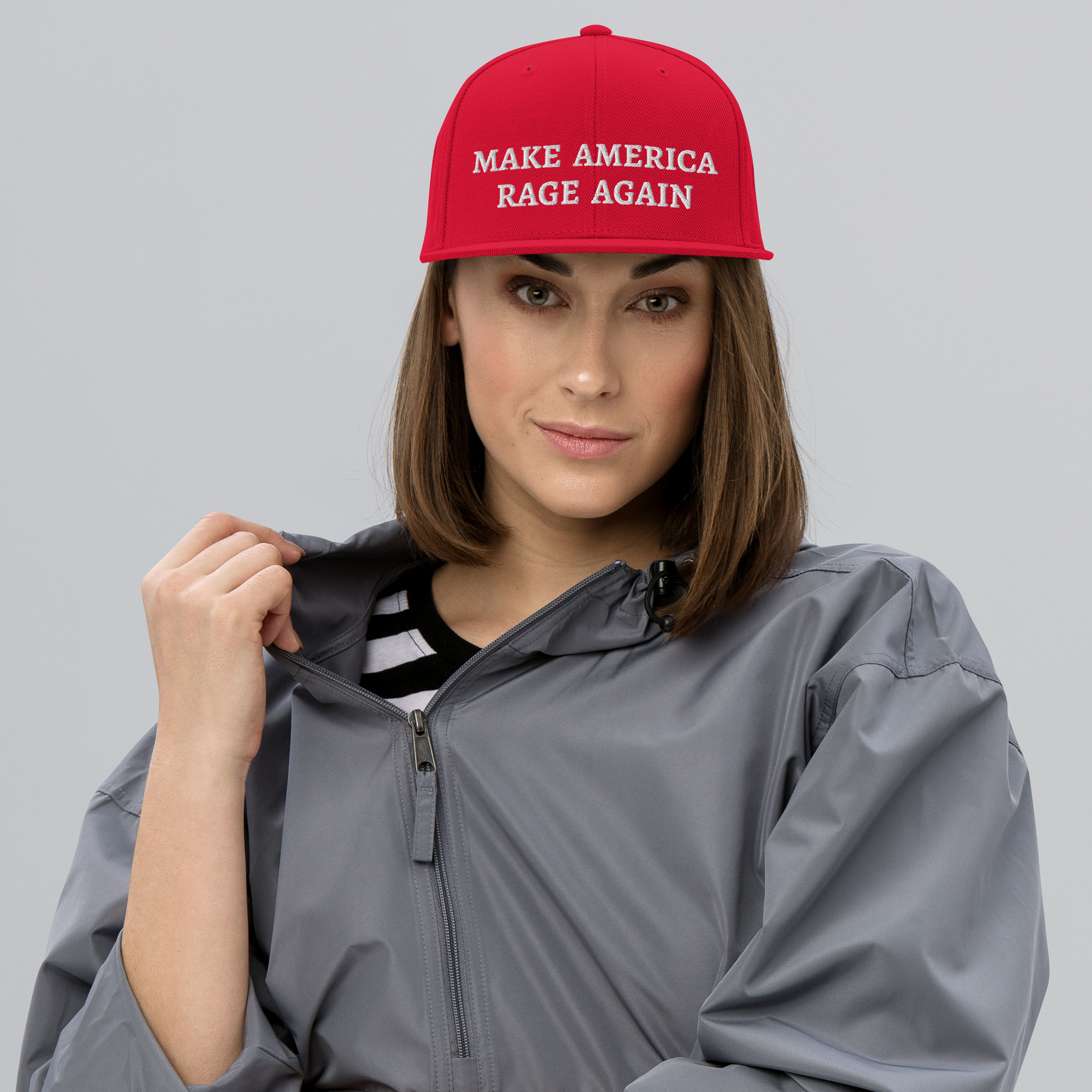 Make America Rage Again Flat Brim Hat - Image 6