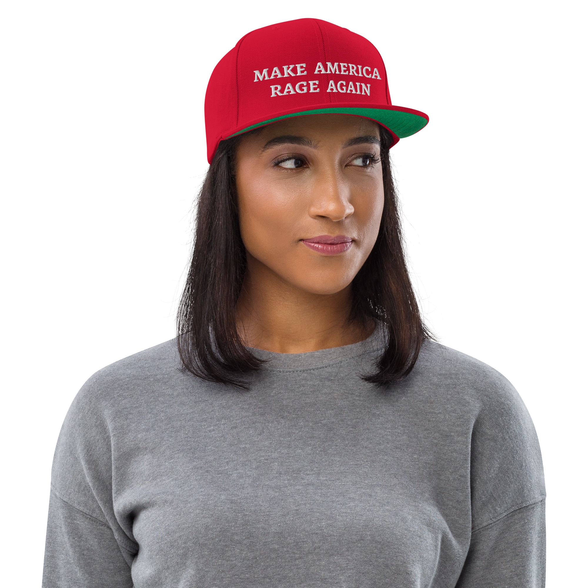 Make America Rage Again Flat Brim Hat - Image 8